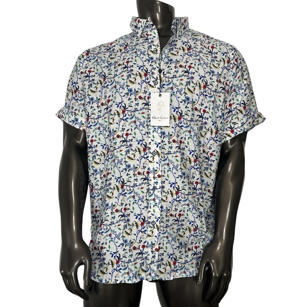 Robert Graham Landon Floral Print Slim Fit Button Down Shirt - Picture 3 of 12